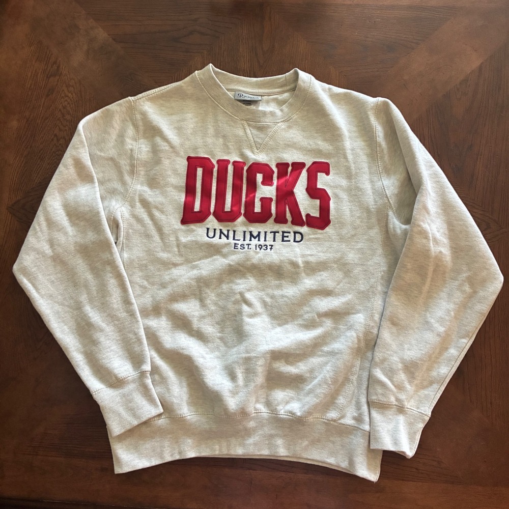 Artisans Ducks Unlimited Sweatshirt  Mecium Oatmeal Crewneck Gorpcore Outdoors